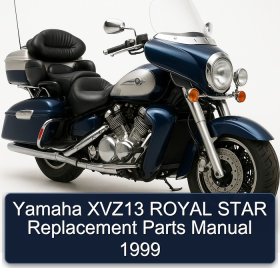 Yamaha XVZ13 ROYAL STAR Replacement Parts Manual 1999