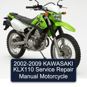 2002-2009 KAWASAKI KLX110 Service Repair Manual Motorcycle