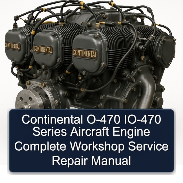Continental O-470 IO-470 Series Aircraft Engine Complete Workshop Service Repair Manual