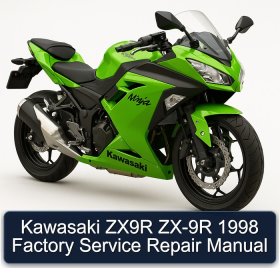 Kawasaki ZX9R ZX-9R 1998 Factory Service Repair Manual