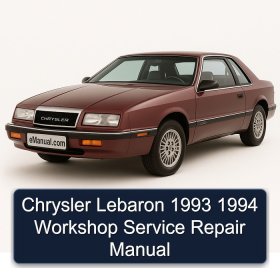 Chrysler Lebaron 1993 1994 Workshop Service Repair Manual