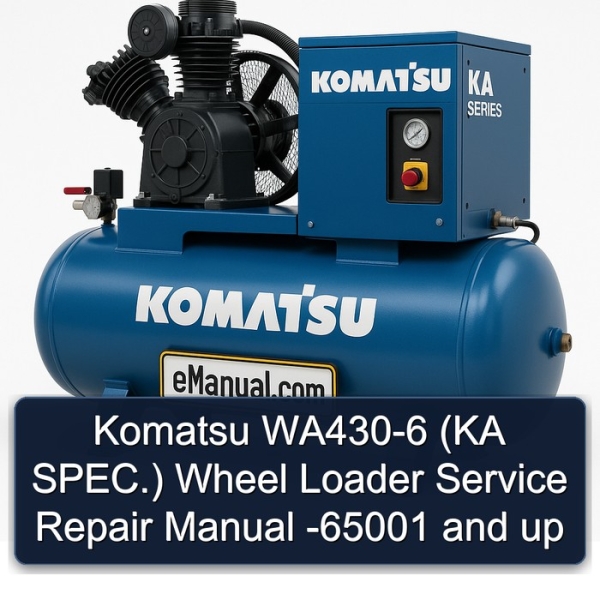 Komatsu WA430-6 (KA SPEC.) Wheel Loader Service Repair Manual -65001 and up