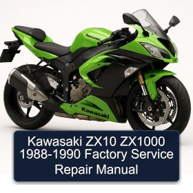 Kawasaki ZX10 ZX1000 1988-1990 Factory Service Repair Manual