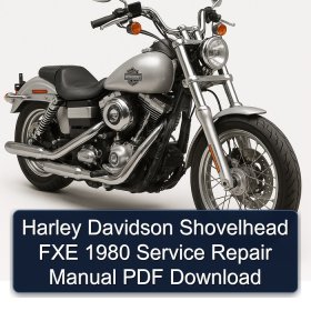 Harley Davidson Shovelhead FXE 1980 Service Repair Manual PDF Download