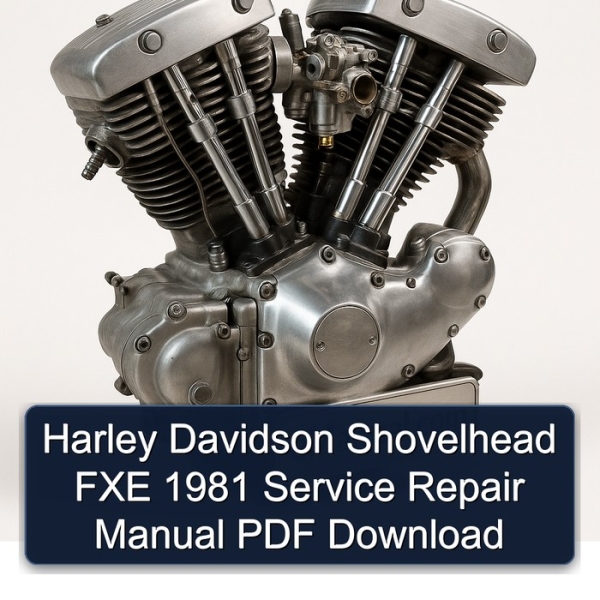 Harley Davidson Shovelhead FXE 1981 Service Repair Manual PDF Download