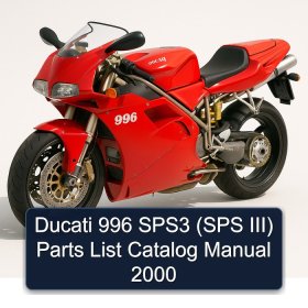 Ducati 996 SPS3 (SPS III) Parts List Catalog Manual 2000