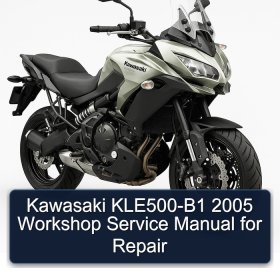 Kawasaki KLE500-B1 2005 Workshop Service Manual for Repair
