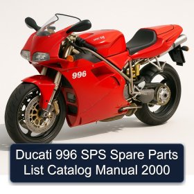 Ducati 996 SPS Spare Parts List Catalog Manual 2000