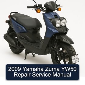 2009 Yamaha Zuma YW50 Repair Service Manual