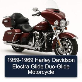 1959-1969 Harley Davidson Electra Glide Duo-Glide Motorcycle