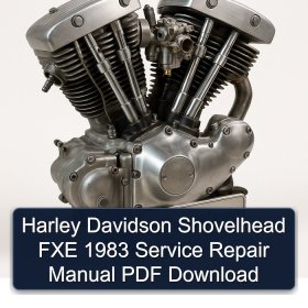 Harley Davidson Shovelhead FXE 1983 Service Repair Manual PDF Download