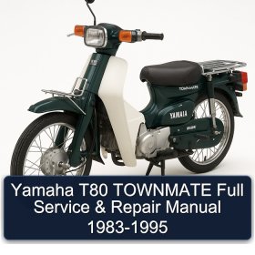 Yamaha T80 TOWNMATE Full Service & Repair Manual 1983-1995