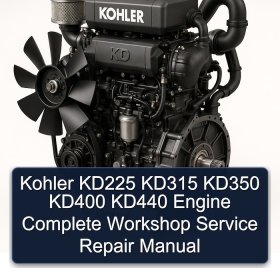 Kohler KD225 KD315 KD350 KD400 KD440 Engine Complete Workshop Service Repair Manual