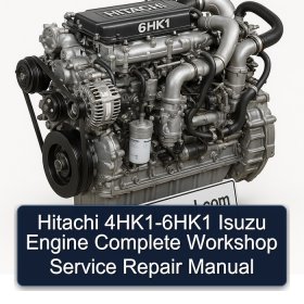 Hitachi 4HK1-6HK1 Isuzu Engine Complete Workshop Service Repair Manual