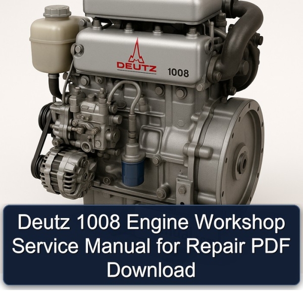 Deutz 1008 Engine Workshop Service Manual for Repair PDF Download