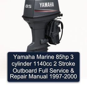 Yamaha Marine 85hp 3 cylinder 1140cc 2 Stroke Outboard Full Service & Repair Manual 1997-2000