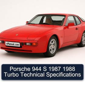 Porsche 944 S 1987 1988 Turbo Technical Specifications