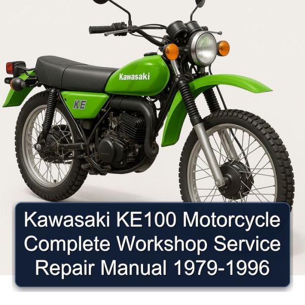 Kawasaki KE100 Motorcycle Complete Workshop Service Repair Manual 1979-1996