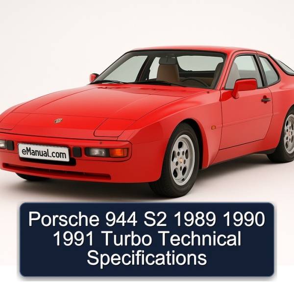 Porsche 944 S2 1989 1990 1991 Turbo Technical Specifications