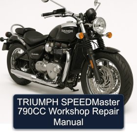 TRIUMPH SPEEDMaster 790CC Workshop Repair Manual
