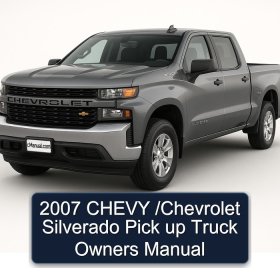 2007 CHEVY /Chevrolet Silverado Pick up Truck Owners Manual