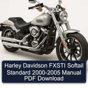 Harley Davidson FXSTI Softail Standard 2000-2005 Manual PDF Download