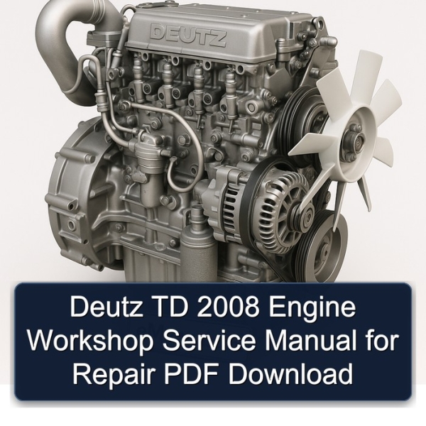 Deutz TD 2008 Engine Workshop Service Manual for Repair PDF Download