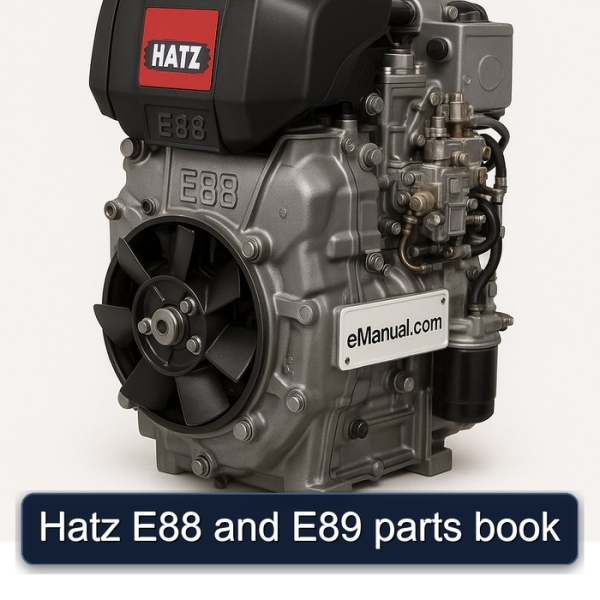 Hatz E88 and E89 parts book