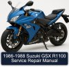 1986-1988 Suzuki GSX R1100 Service Repair Manual