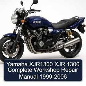 Yamaha XJR1300 XJR 1300 Complete Workshop Repair Manual 1999-2006