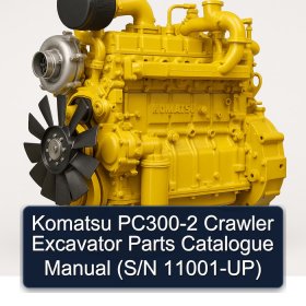 Komatsu PC300-2 Crawler Excavator Parts Catalogue Manual (S/N 11001-UP)
