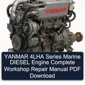 YANMAR 4LHA Series Marine DIESEL Engine Complete Workshop Repair Manual PDF Download