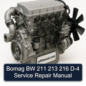 Bomag BW 211 213 216 D-4 Service Repair Manual