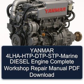 YANMAR 4LHA-HTP-DTP-STP-Marine DIESEL Engine Complete Workshop Repair Manual PDF Download