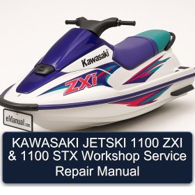 KAWASAKI JETSKI 1100 ZXI & 1100 STX Workshop Service Repair Manual