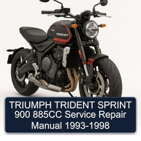 TRIUMPH TRIDENT SPRINT 900 885CC Service Repair Manual 1993-1998