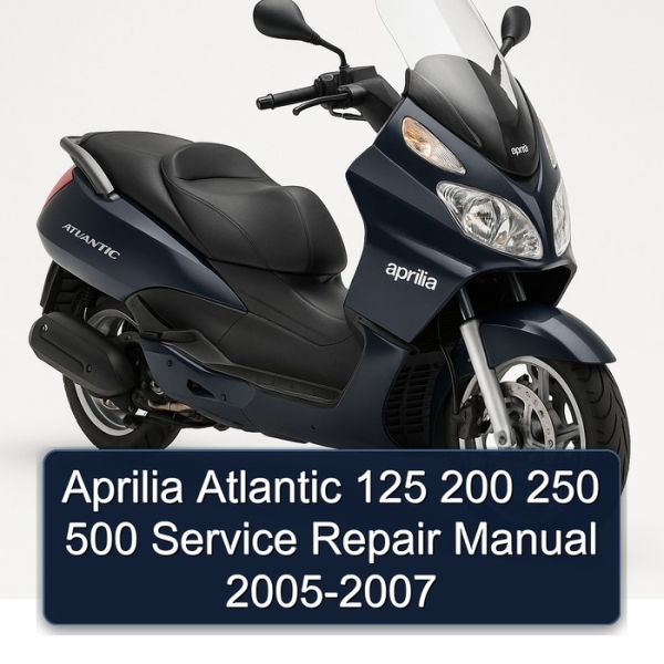 Aprilia Atlantic 125 200 250 500 Service Repair Manual 2005-2007