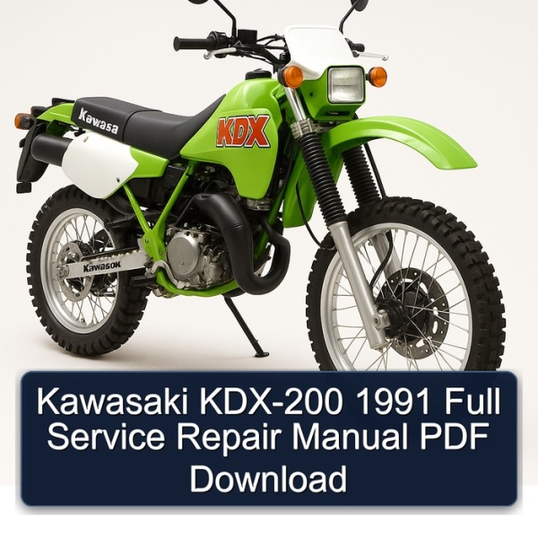 Kawasaki KDX-200 1991 Full Service Repair Manual PDF Download