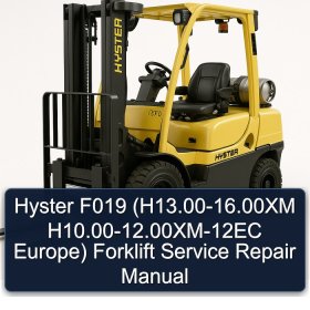 Hyster F019 (H13.00-16.00XM H10.00-12.00XM-12EC Europe) Forklift Service Repair Manual