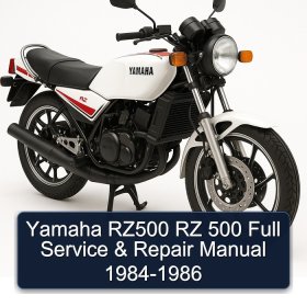 Yamaha RZ500 RZ 500 Full Service & Repair Manual 1984-1986