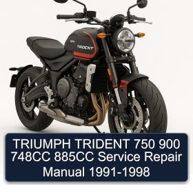 TRIUMPH TRIDENT 750 900 748CC 885CC Service Repair Manual 1991-1998