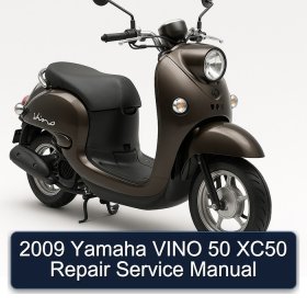 2009 Yamaha VINO 50 XC50 Repair Service Manual