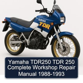 Yamaha TDR250 TDR 250 Complete Workshop Repair Manual 1988-1993