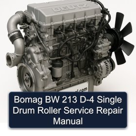 Bomag BW 213 D-4 Single Drum Roller Service Repair Manual