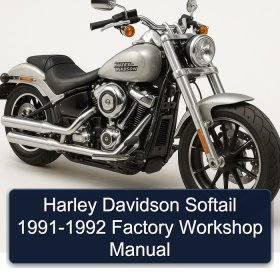 Harley Davidson Softail 1991-1992 Factory Workshop Manual