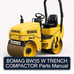BOMAG BW35 W TRENCH COMPACTOR Parts Manual