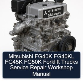 Mitsubishi FG40K FG40KL FG45K FG50K Forklift Trucks Service Repair Workshop Manual