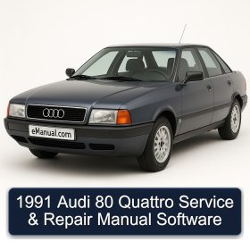 1991 Audi 80 Quattro Service & Repair Manual Software