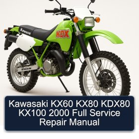 Kawasaki KX60 KX80 KDX80 KX100 2000 Full Service Repair Manual