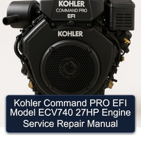 Kohler Command PRO EFI Model ECV740 27HP Engine Service Repair Manual
